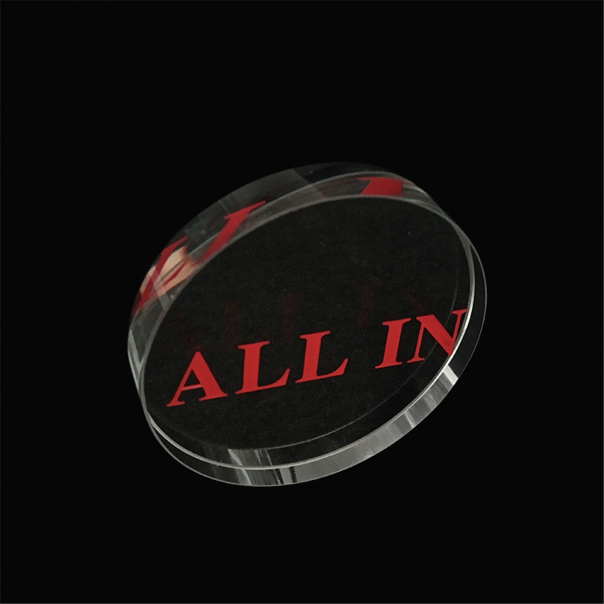 Board Game Font - 1 Pc Clear Red font Glass