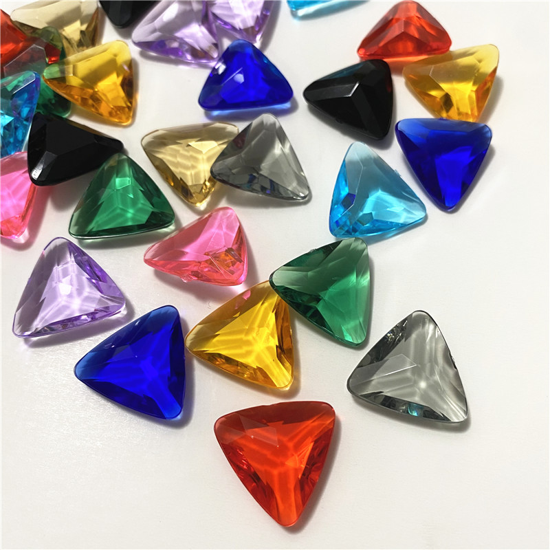 Board Game Vector - 10Pcs Acrylic Plastic 23mm Clear Triangle