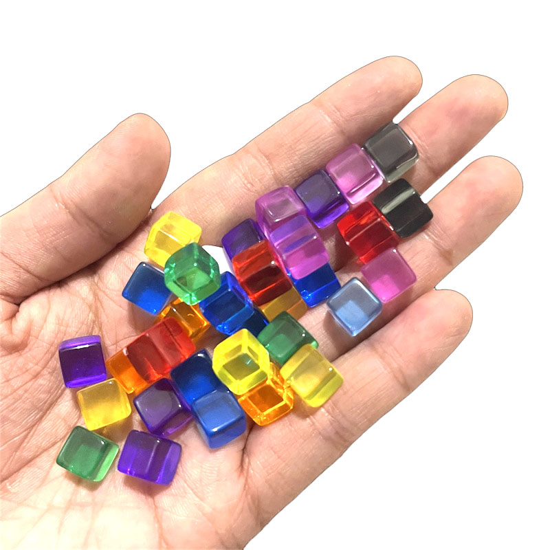 Board Game Vector - 100pcs/set 8mm Clear Cube Dice Chess