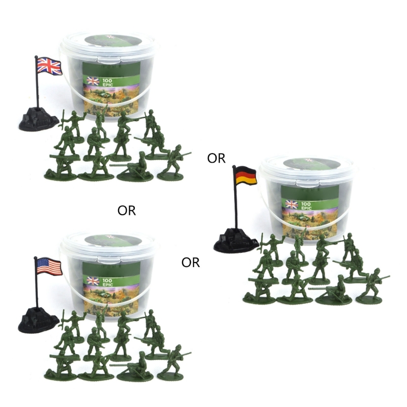 Board Game Risk - 100PCS Children Toy Mini Military Soldiers
