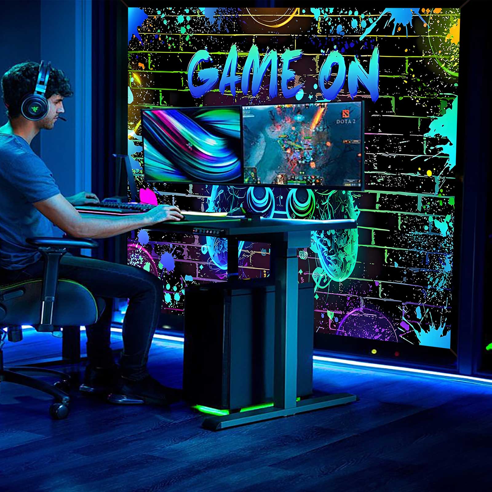 Game On Backdrop Video Game fo - Board Game Viral 评论和价格