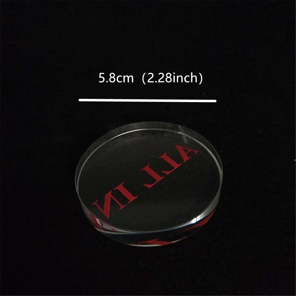 1 Pc Clear Red font Glass ALL  - Board Game Font 评论和价格