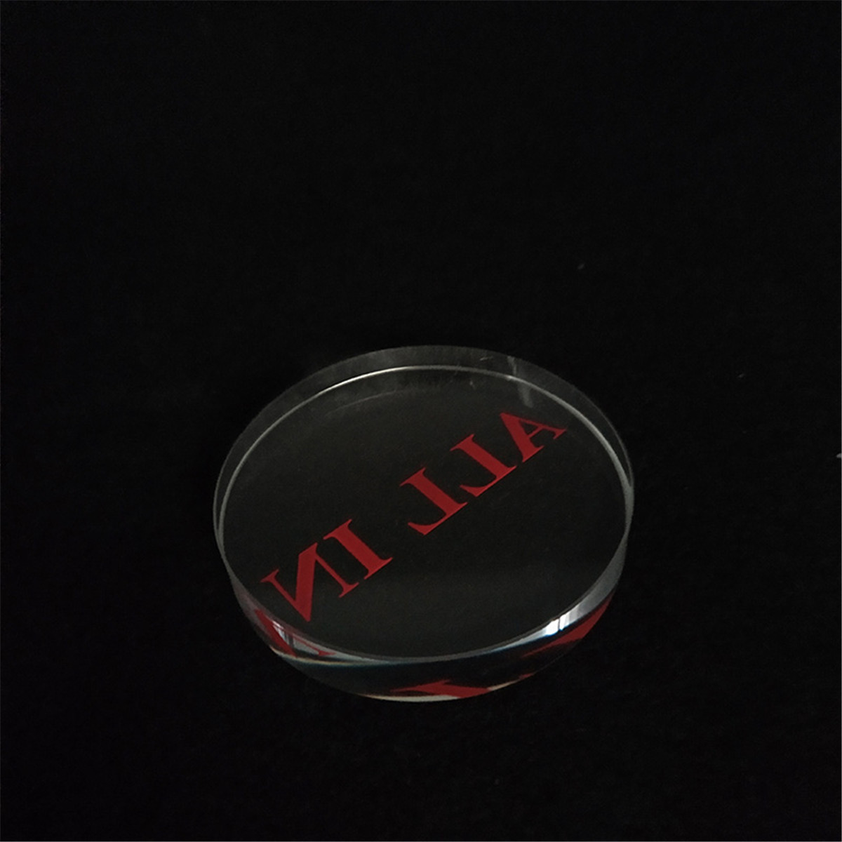 1 Pc Clear Red font Glass ALL  - Board Game Font 评论和价格