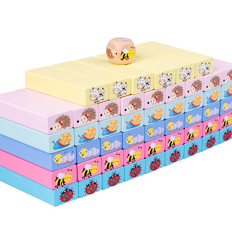Number Animal Wooden Blocks Ga - Board Game Jenga 评论和价格