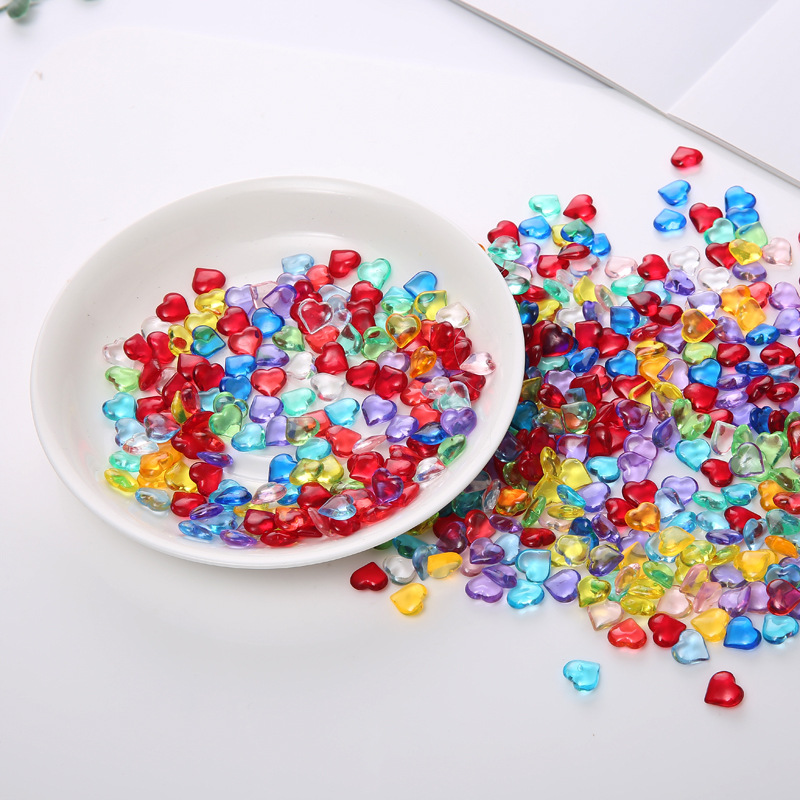 100PCS 10*4mm Heart Shape Acry - Board Game Vector 评论和价格