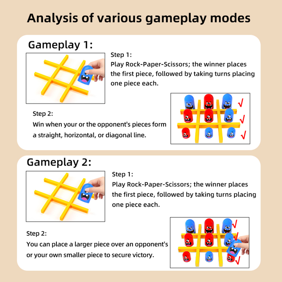 KNYYSECQ Tic Tac Toe Game Crea - Board Game Strategi 评论和价格