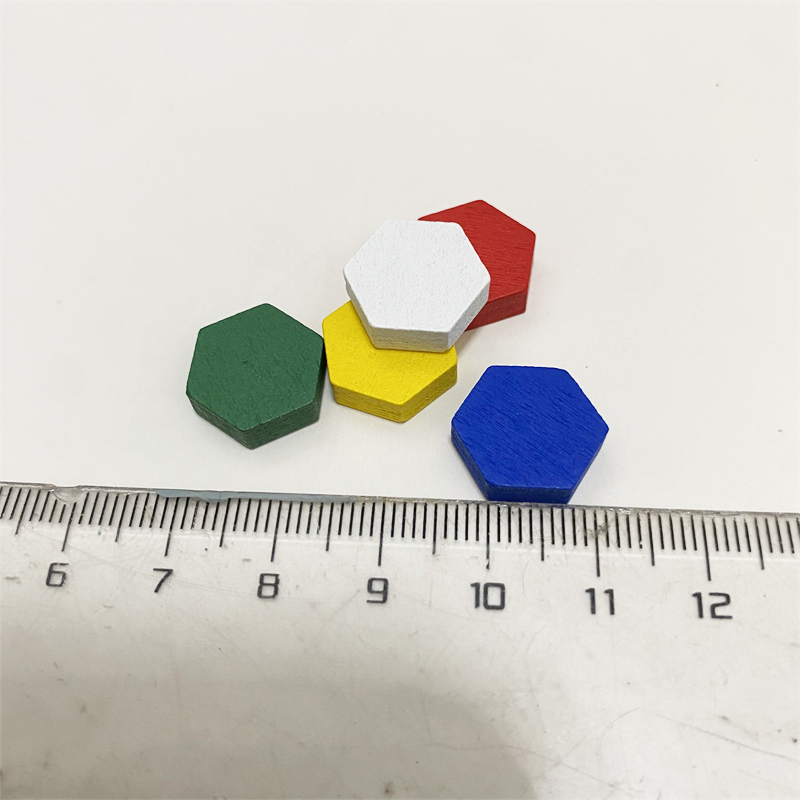 50 Pieces Wooden Hexagonal Pri - Board Game Vector 评论和价格