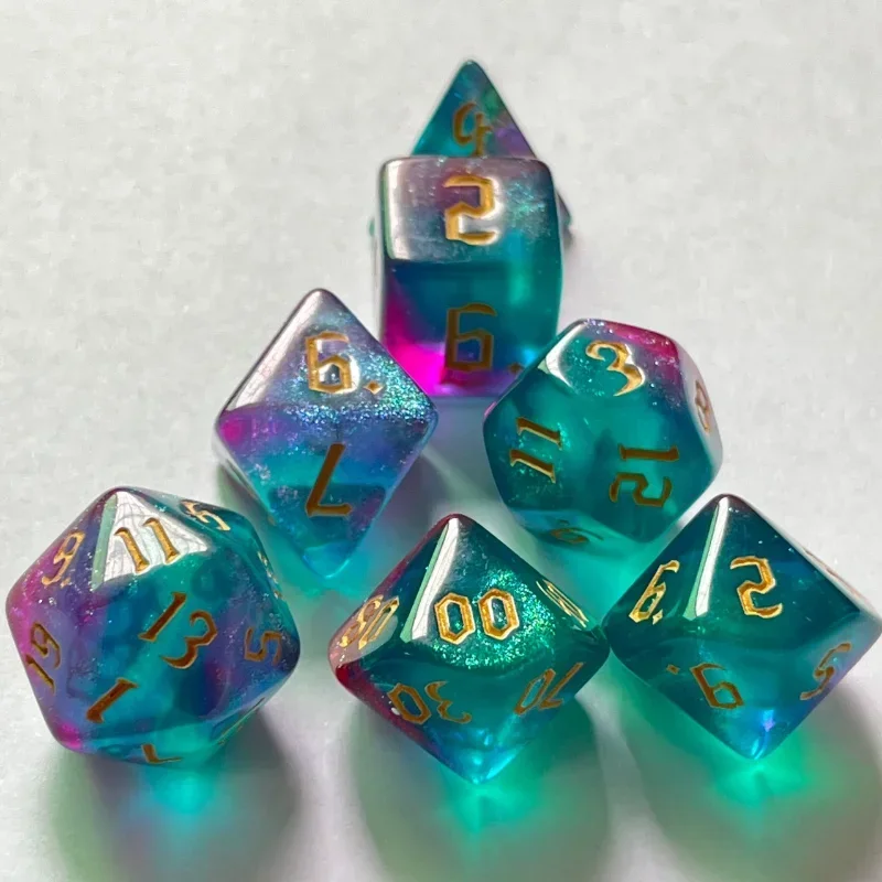 7 Pcs of New Double Colors Dic - Board Game Font 评论和价格