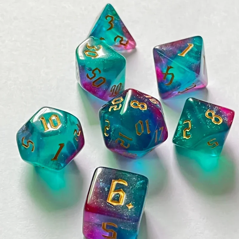 7 Pcs of New Double Colors Dic - Board Game Font 评论和价格
