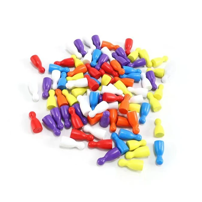100 Pcs Colorful Wooden Chess  - Board Game Vector 评论和价格