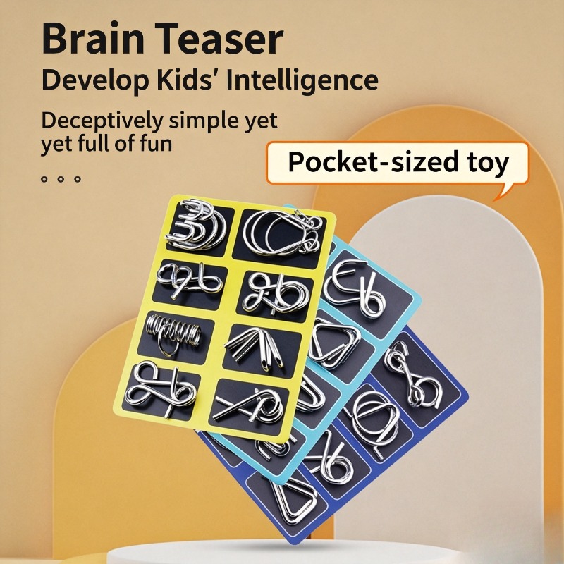 8 Pieces Metal Puzzle Set Clas - Board Game Pdf 评论和价格