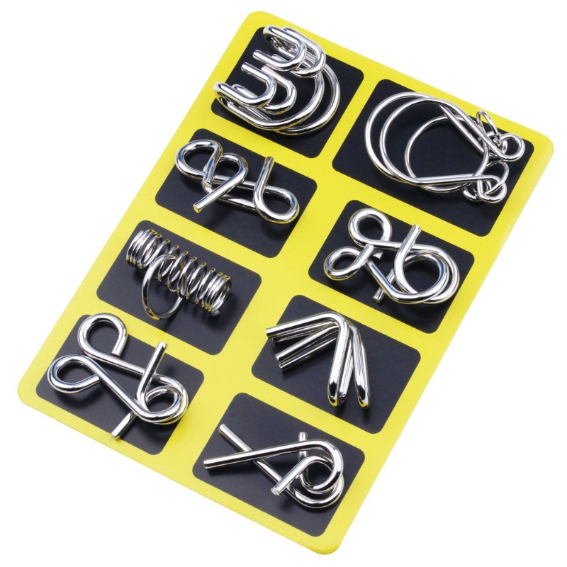 8 Pieces Metal Puzzle Set Clas - Board Game Pdf 评论和价格