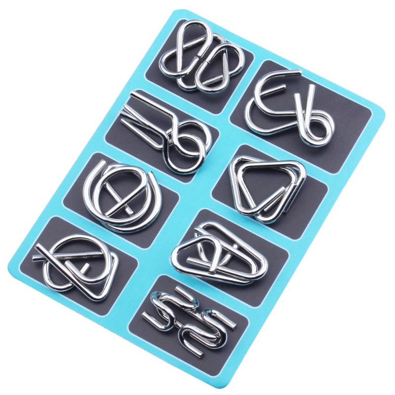 8 Pieces Metal Puzzle Set Clas - Board Game Pdf 评论和价格