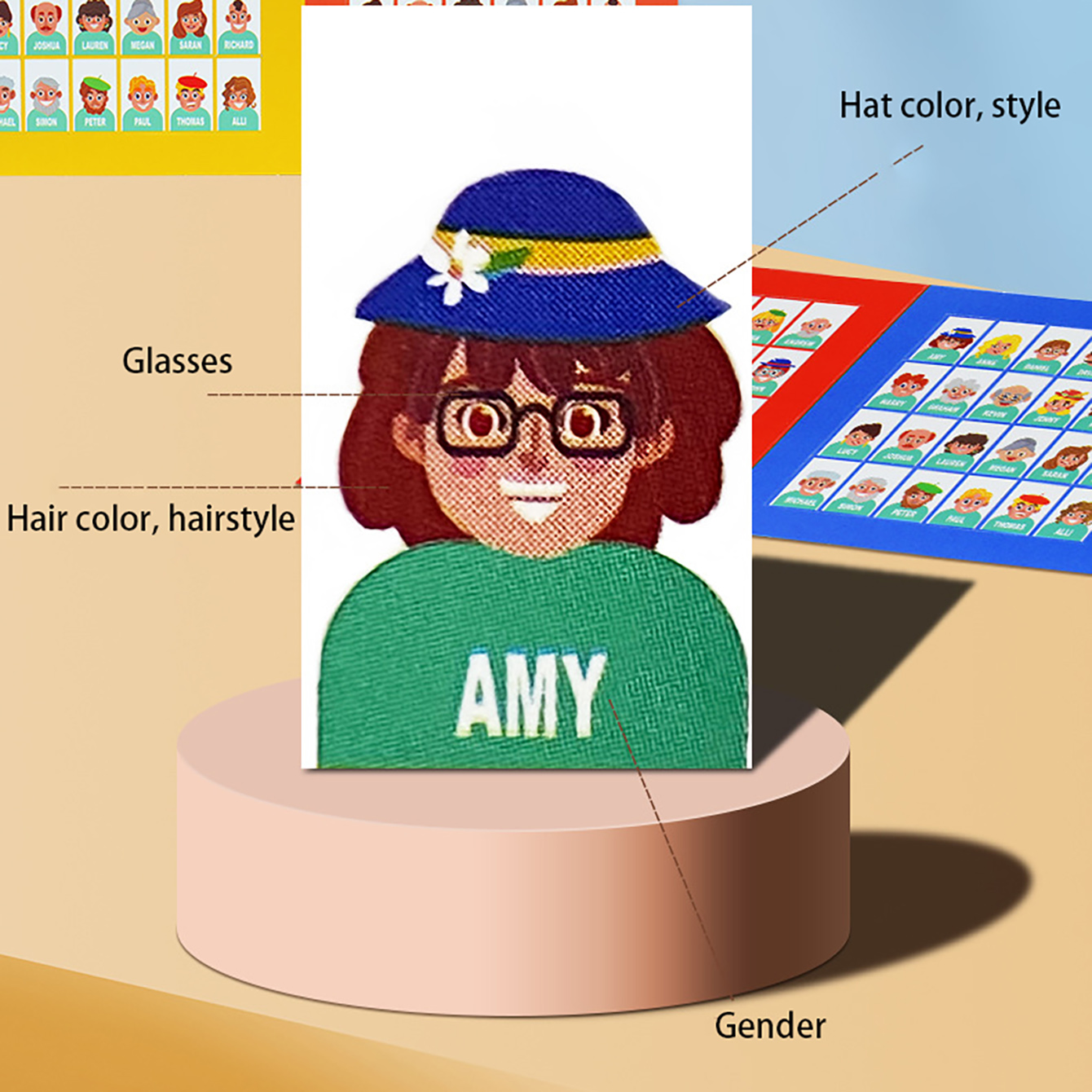 Family Guessing Board Game Who - Board Game Pdf 评论和价格
