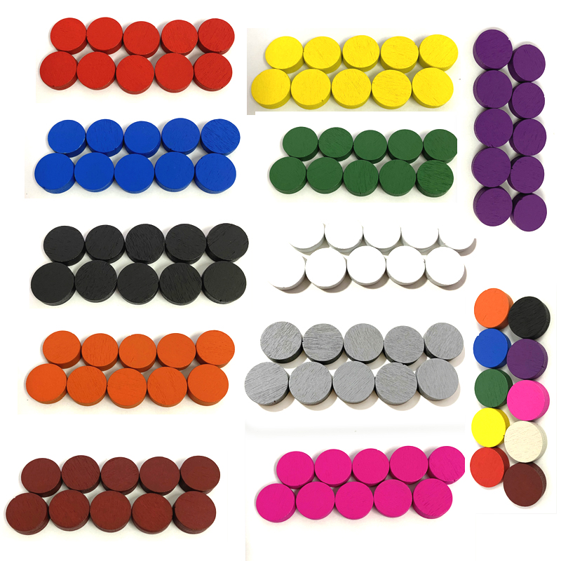 50pieces 15*5MM 11 Colors Wood - Board Game Vector 评论和价格