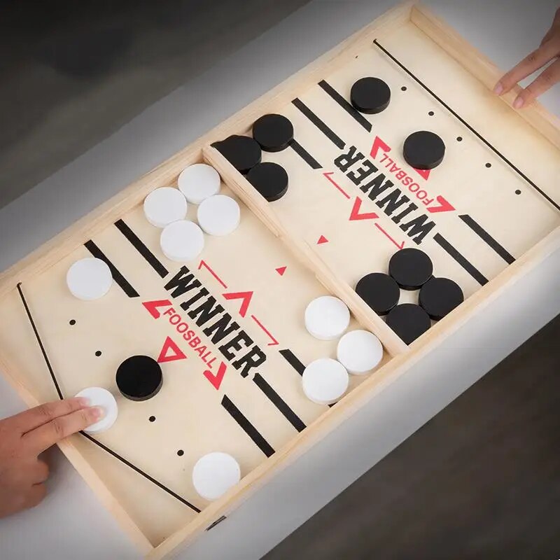 Table Hockey Paced Sling Puck  - Board Game Jenga 评论和价格