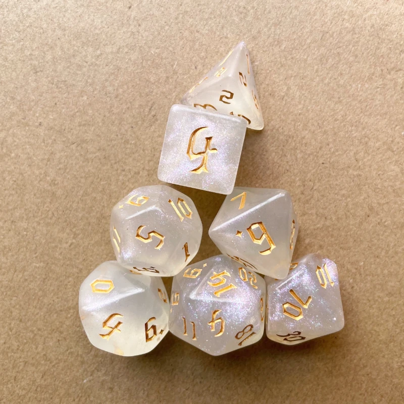 7 Pcs Set New Glitter Gold Fon - Board Game Font 评论和价格