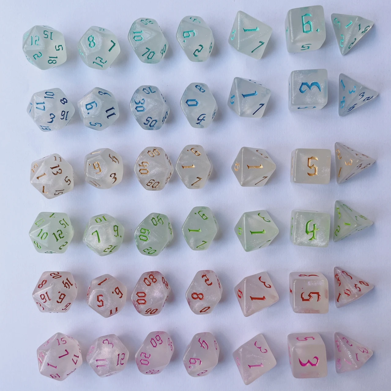 7 Pcs Set New Glitter Gold Fon - Board Game Font 评论和价格