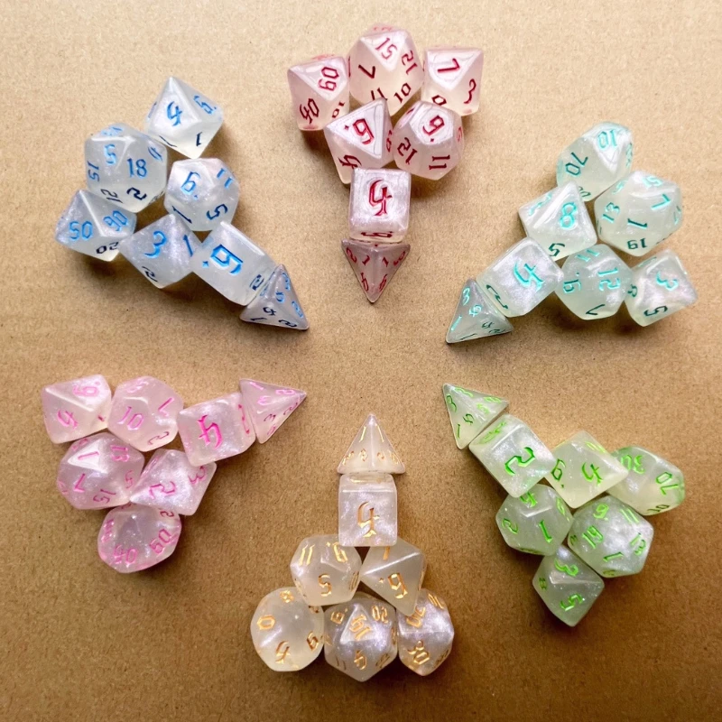 7 Pcs Set New Glitter Gold Fon - Board Game Font 评论和价格