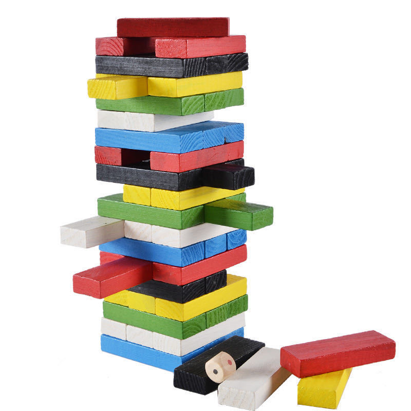 Wooden Stacking Tower Game Int - Board Game Jenga 评论和价格