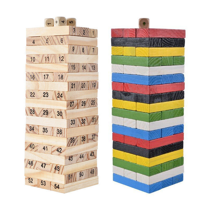 Wooden Stacking Tower Game Int - Board Game Jenga 评论和价格
