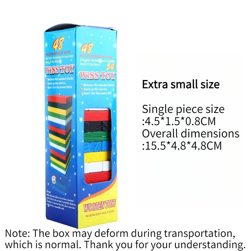 Wooden Stacking Tower Game Int - Board Game Jenga 评论和价格