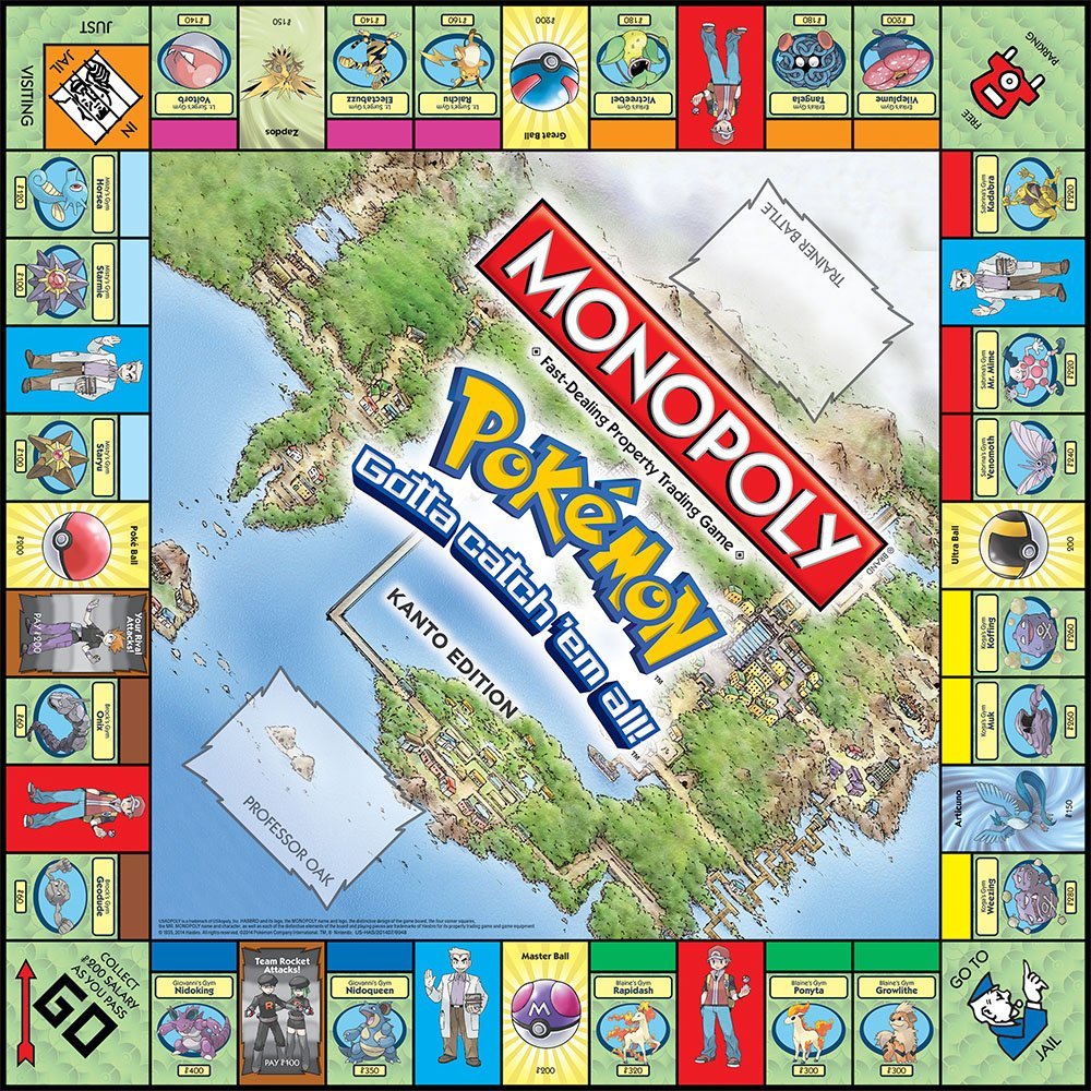 MONOPOLY Pokemon Board Game Ca - Board Game Monopoly 评论和价格