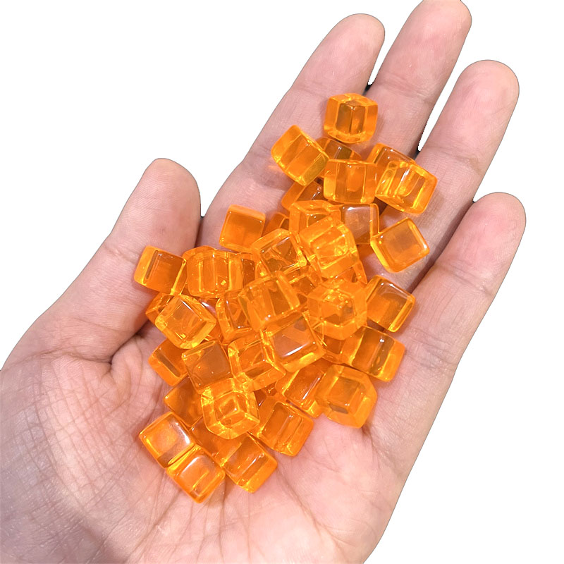 100pcs/set 8mm Clear Cube Dice - Board Game Vector 评论和价格