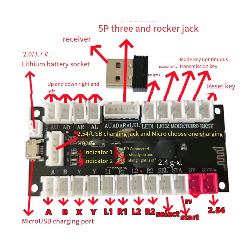 L77A 2.4G Wireless Zero Delay  - Board Game Pc 评论和价格