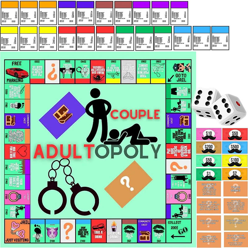 1 Set Adult Couple Game Monopo - Board Game Monopoly 评论和价格