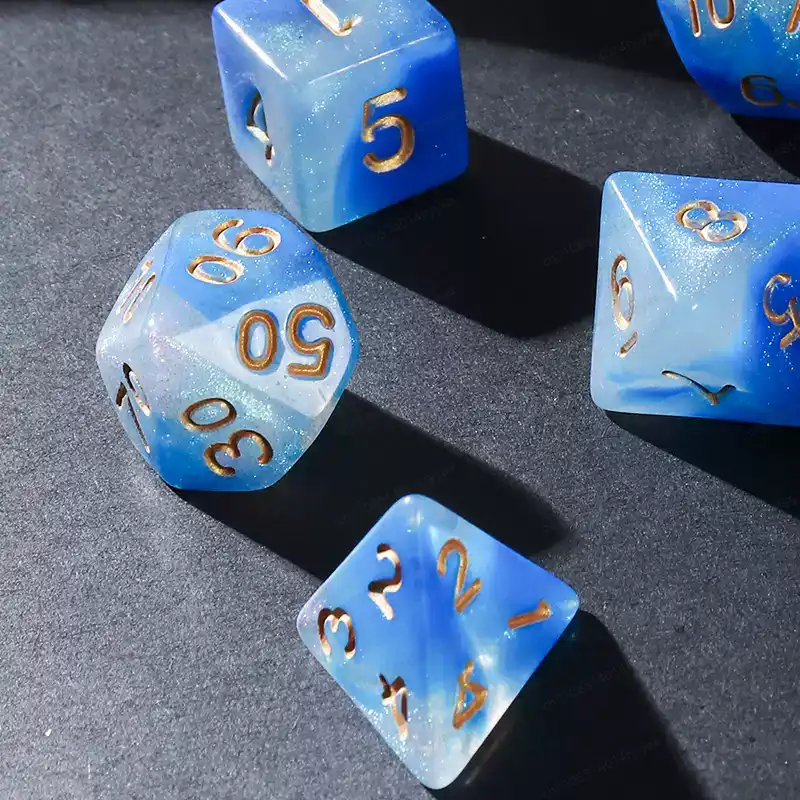7 Pcs of New Double Colors Dic - Board Game Font 评论和价格