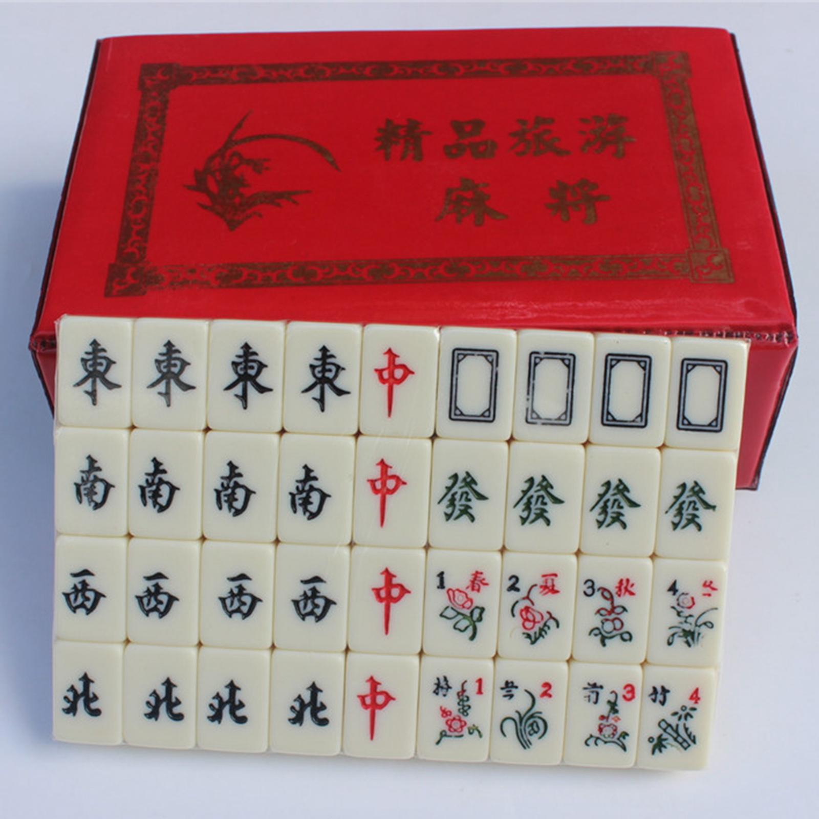 Portable Complete Mahjong Game - Board Game Jenga 评论和价格