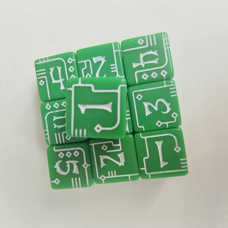 D6 Mechanical Style Polyhedral - Board Game Font 评论和价格