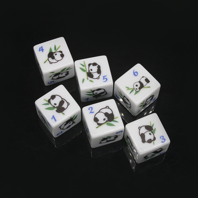Panda Print 6-sided Game Dice  - Board Game Print 评论和价格