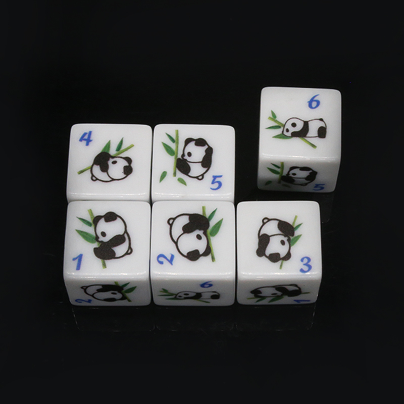 Panda Print 6-sided Game Dice  - Board Game Print 评论和价格