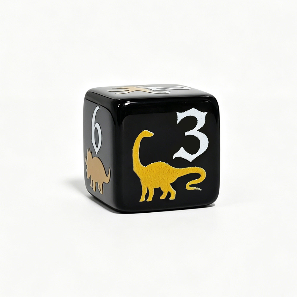 12PCS Black & Yellow Dinosaur  - Board Game Print 评论和价格