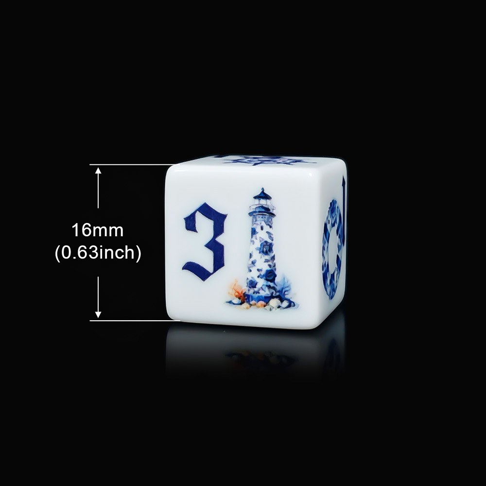 12Pcs Blue Nautical 16MM Print - Board Game Print 评论和价格