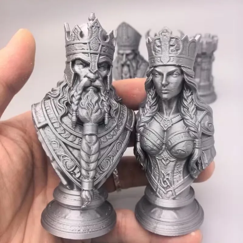 10cm 3D Printed Chess Pieces,  - Board Game Print 评论和价格