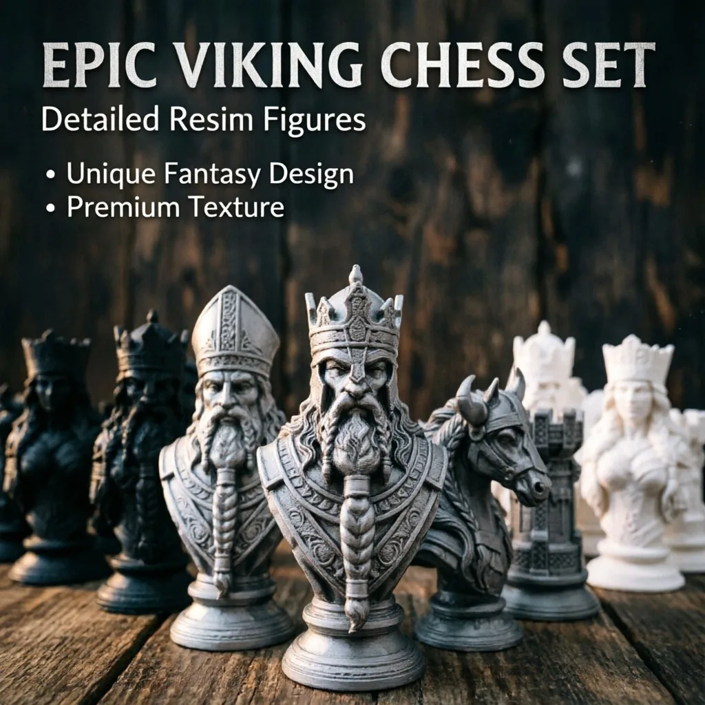 10cm 3D Printed Chess Pieces,  - Board Game Print 评论和价格