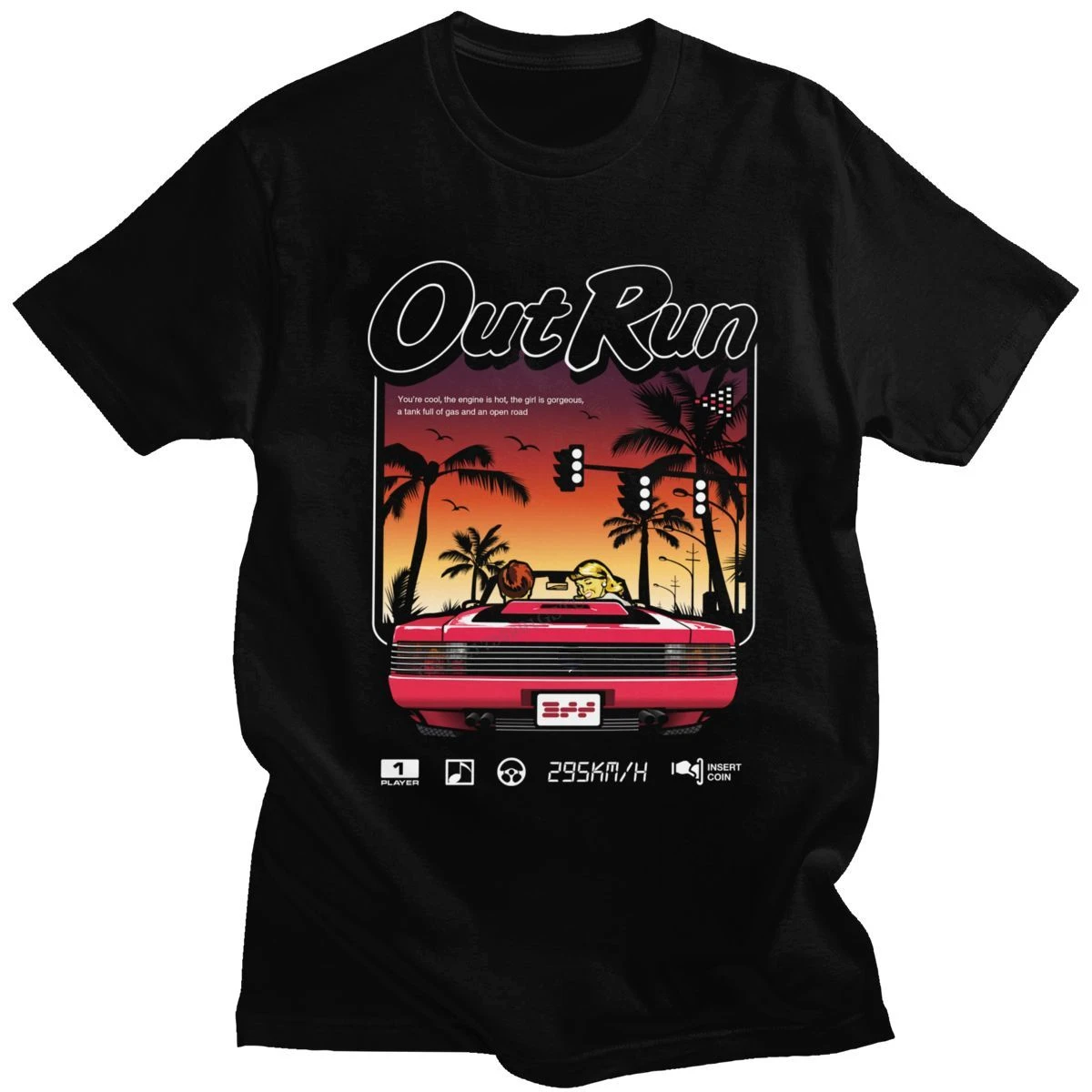 90s Vintage Out Run Top T Shir - Board Game Viral 评论和价格